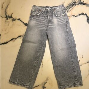 Zara Washed Gray Denim Jeans